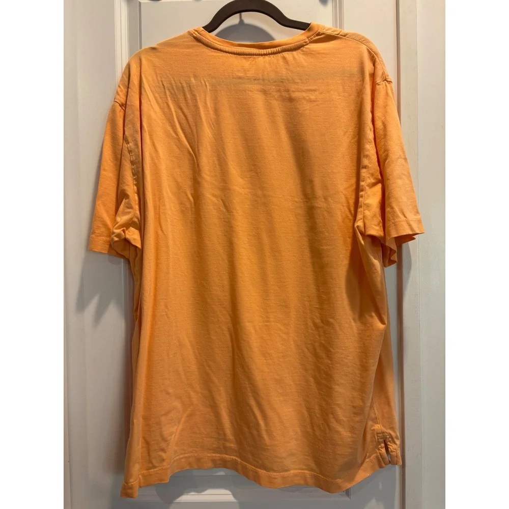 EUC Coast Apparel The Crew Tee Orange‎ Pima Cotton Pocket T-Shirt Mens XL
